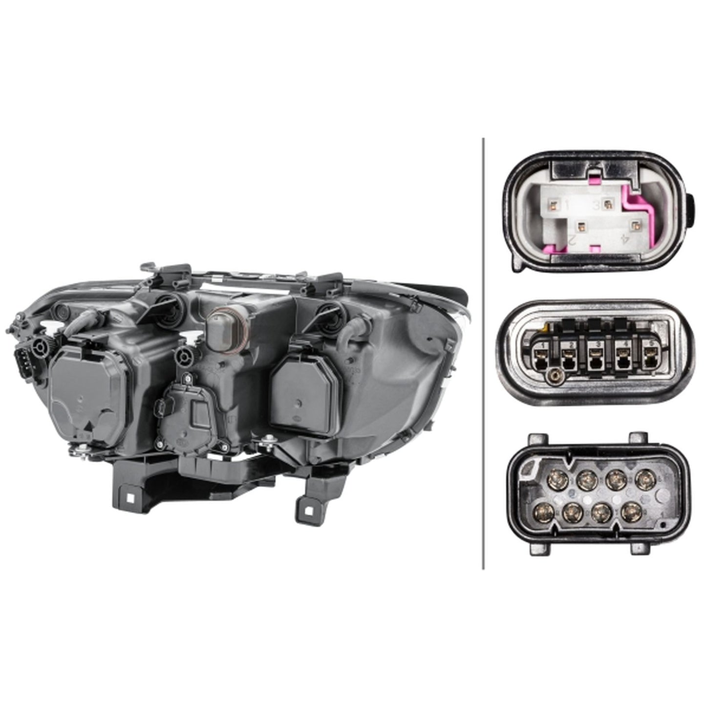 HELLA Halogen Headlight Unit - Left - 1LL158085-011