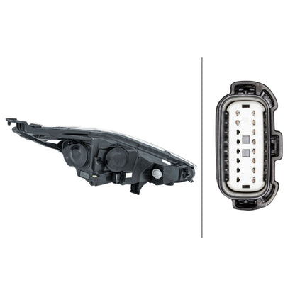 HELLA Halogen Headlight Unit - Left - 1LL354803-071