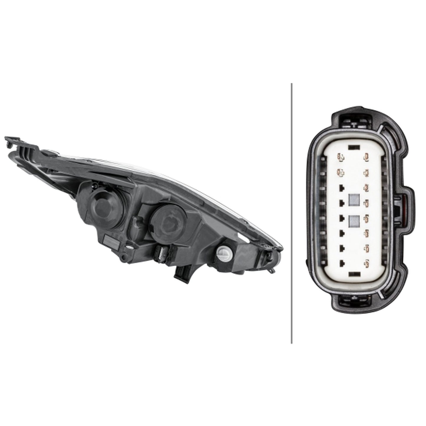 HELLA Halogen Headlight Unit - Left - 1LL354803-091