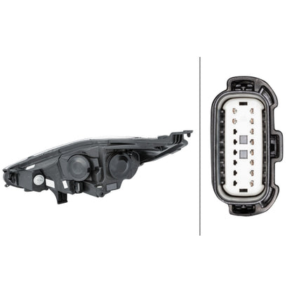 HELLA Halogen Headlight Unit - Right - 1LL354803-101