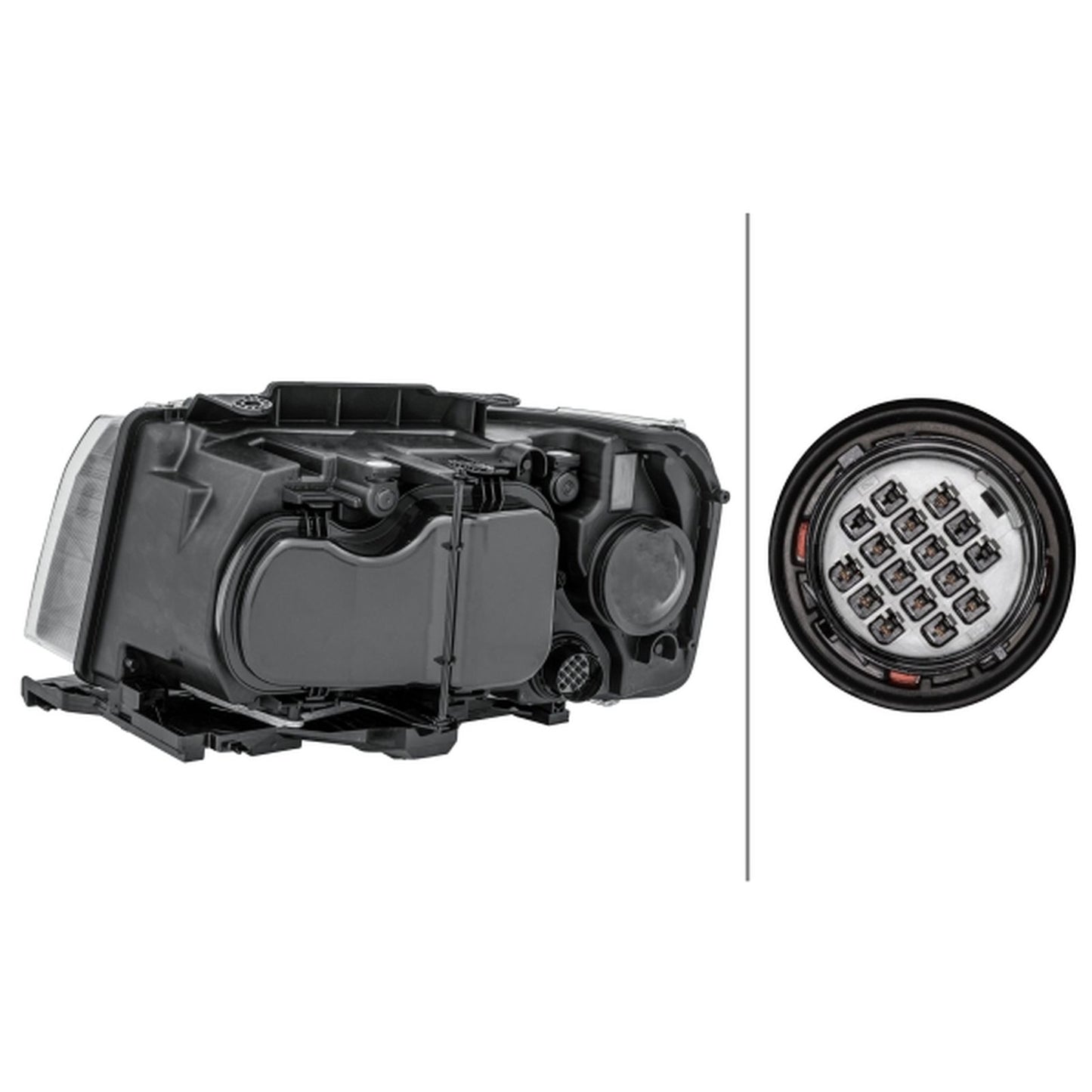 HELLA LED Headlight Unit - Right - 1LL354813-081
