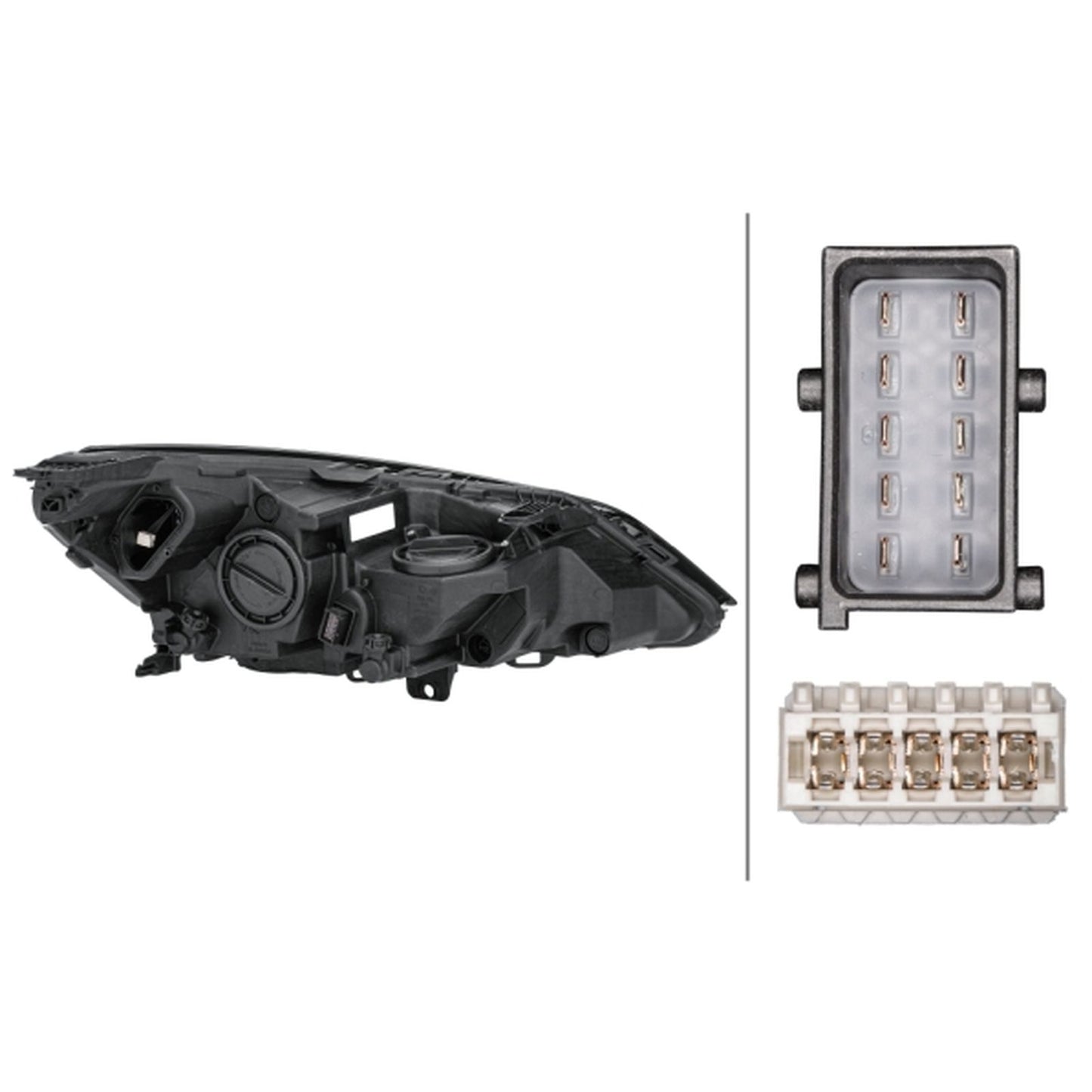 HELLA Halogen Headlight Unit - Left - 1LL354829-031