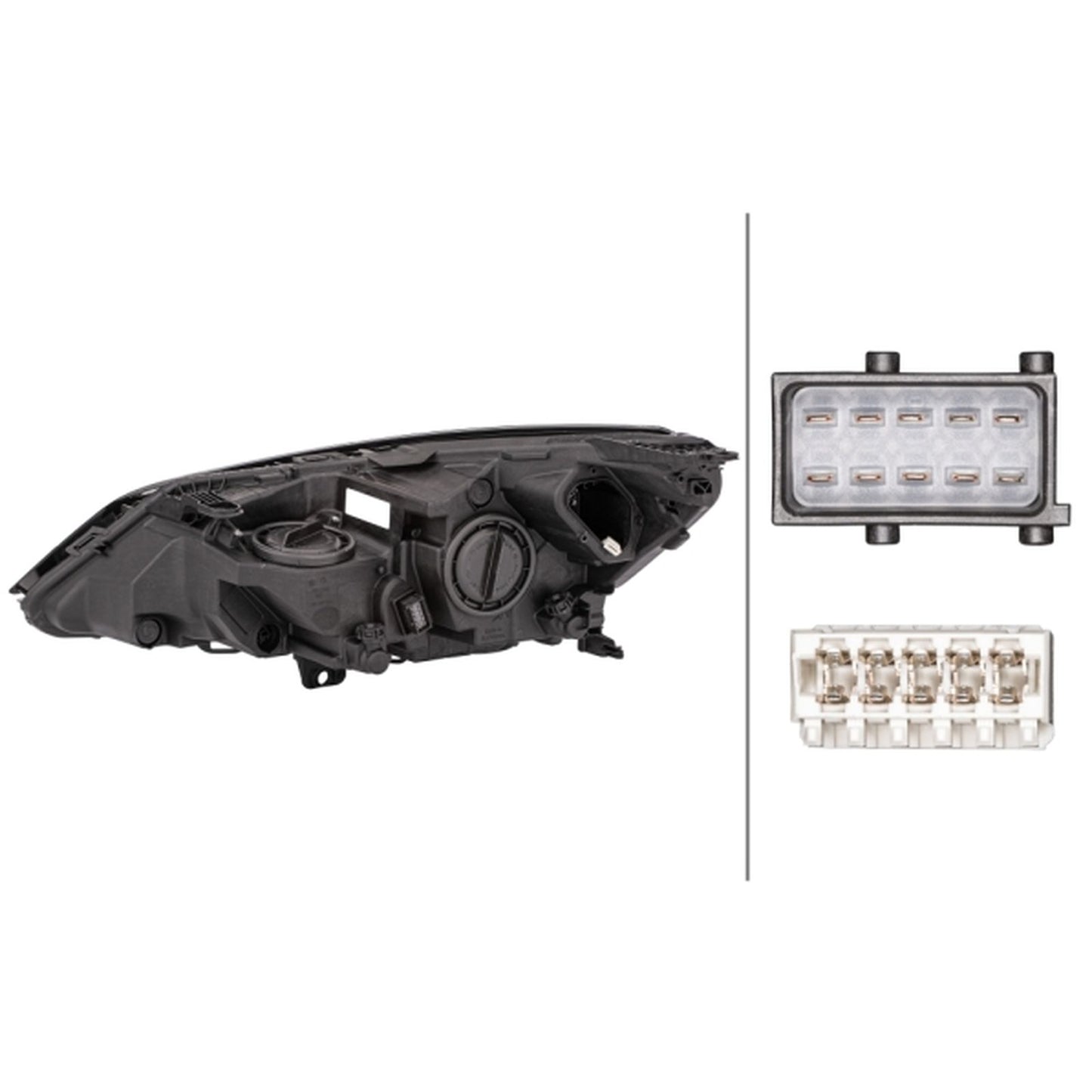 HELLA Halogen Headlight Unit - Right - 1LL354829-041