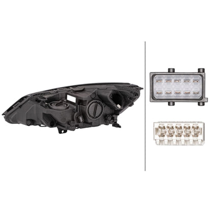 HELLA Halogen Headlight Unit - Right - 1LL354829-041