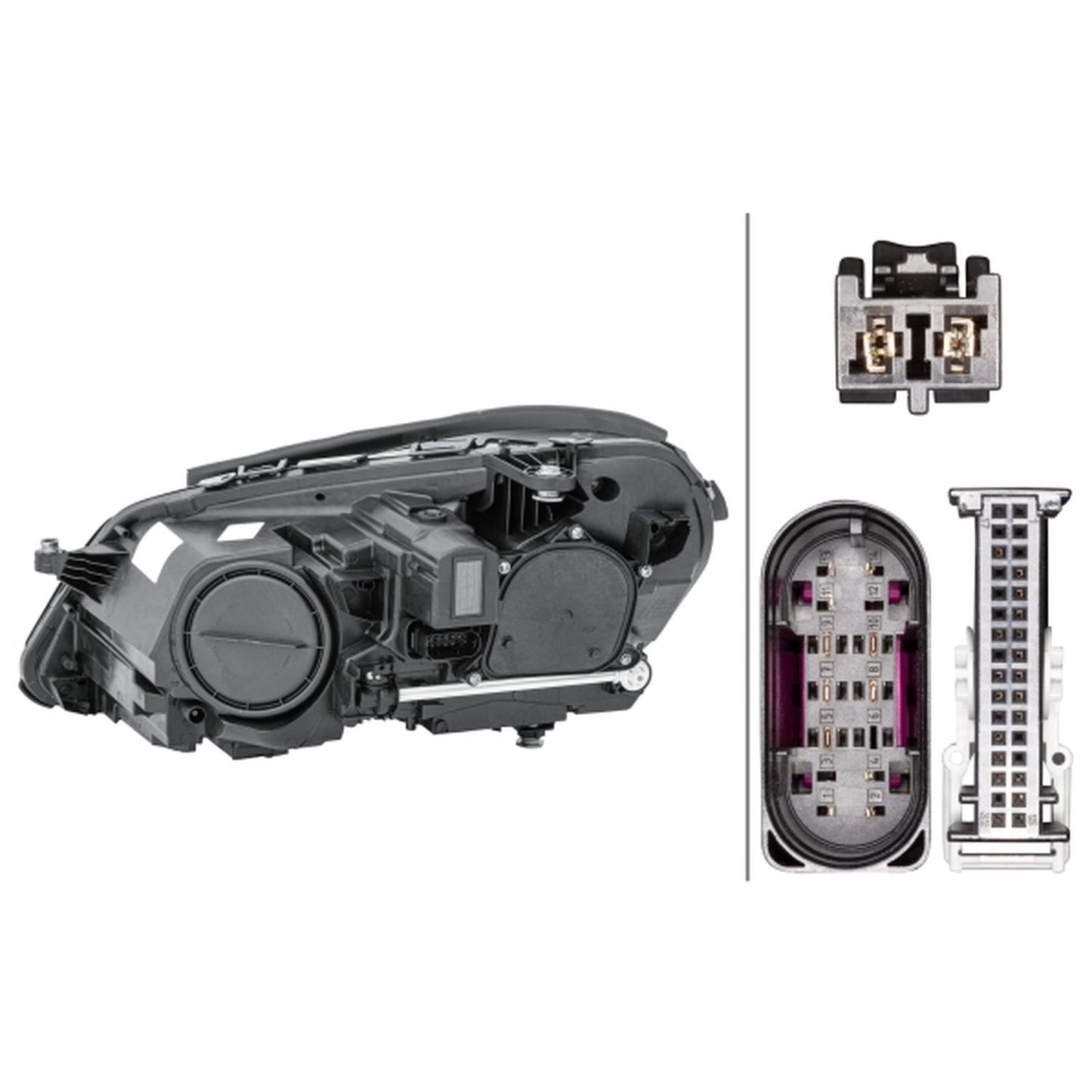 HELLA LED Headlight Unit - Right - 1LX011066-641