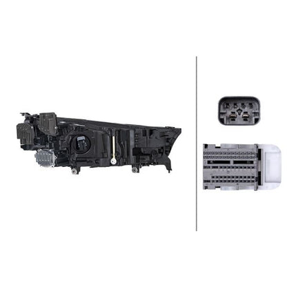 HELLA Matrix Headlight Unit - Left - 1LX014952-631