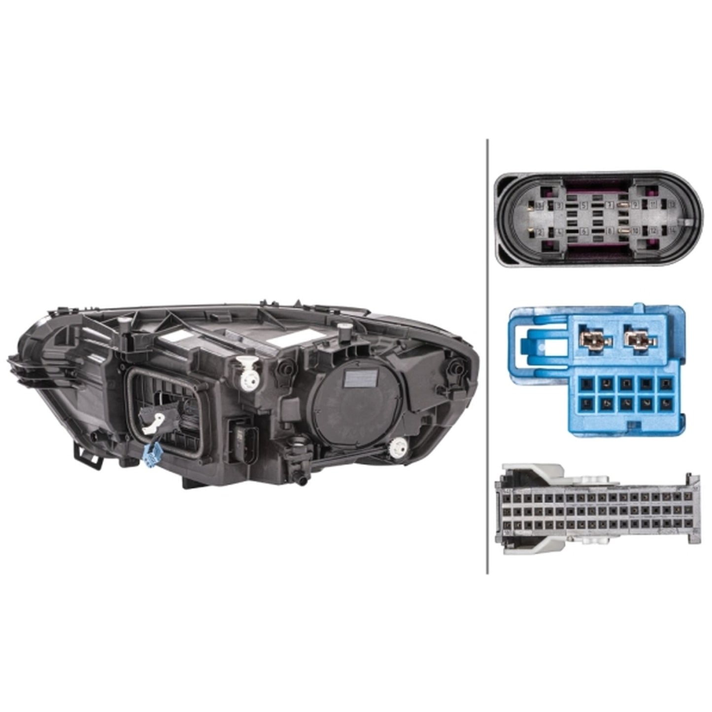 HELLA LED Headlight Unit - Right - 1LX015086-541