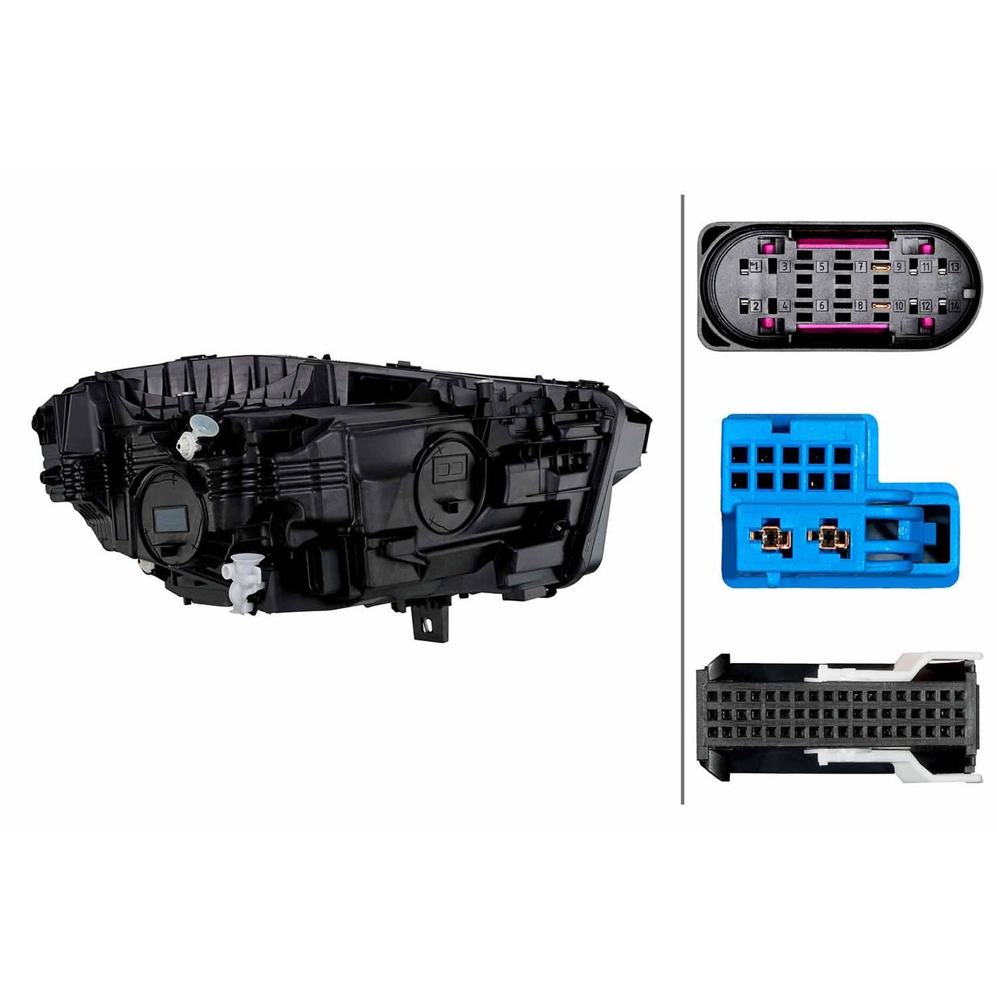 HELLA Matrix Headlight Unit - Left - 1LX015568-731