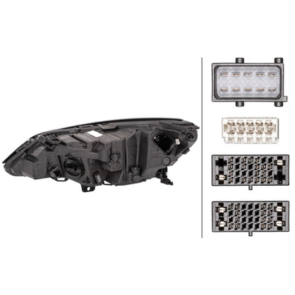 HELLA Matrix Headlight Unit - Right - 1LX354829-241