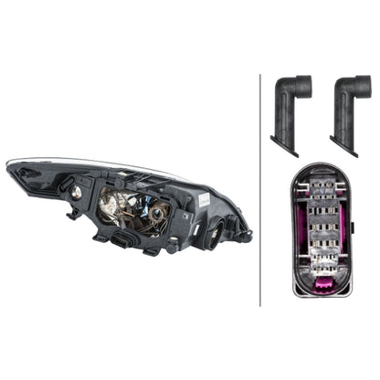 HELLA Halogen Headlight Unit - Left - 1ZL010541-071