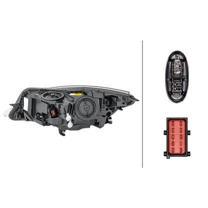 HELLA LED Headlight Unit - Right - 1ZT011166-741