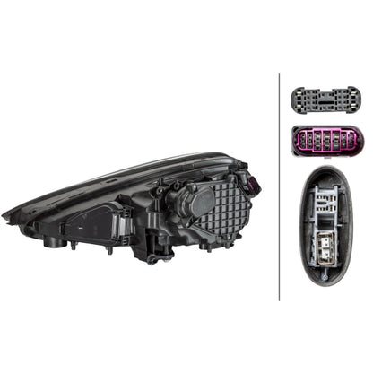 HELLA LED Headlight Unit - Right - 1ZT011745-761