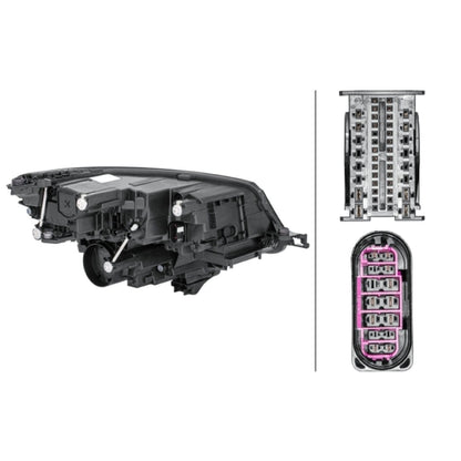 HELLA LED Headlight Unit - Left - 1ZX012669-411