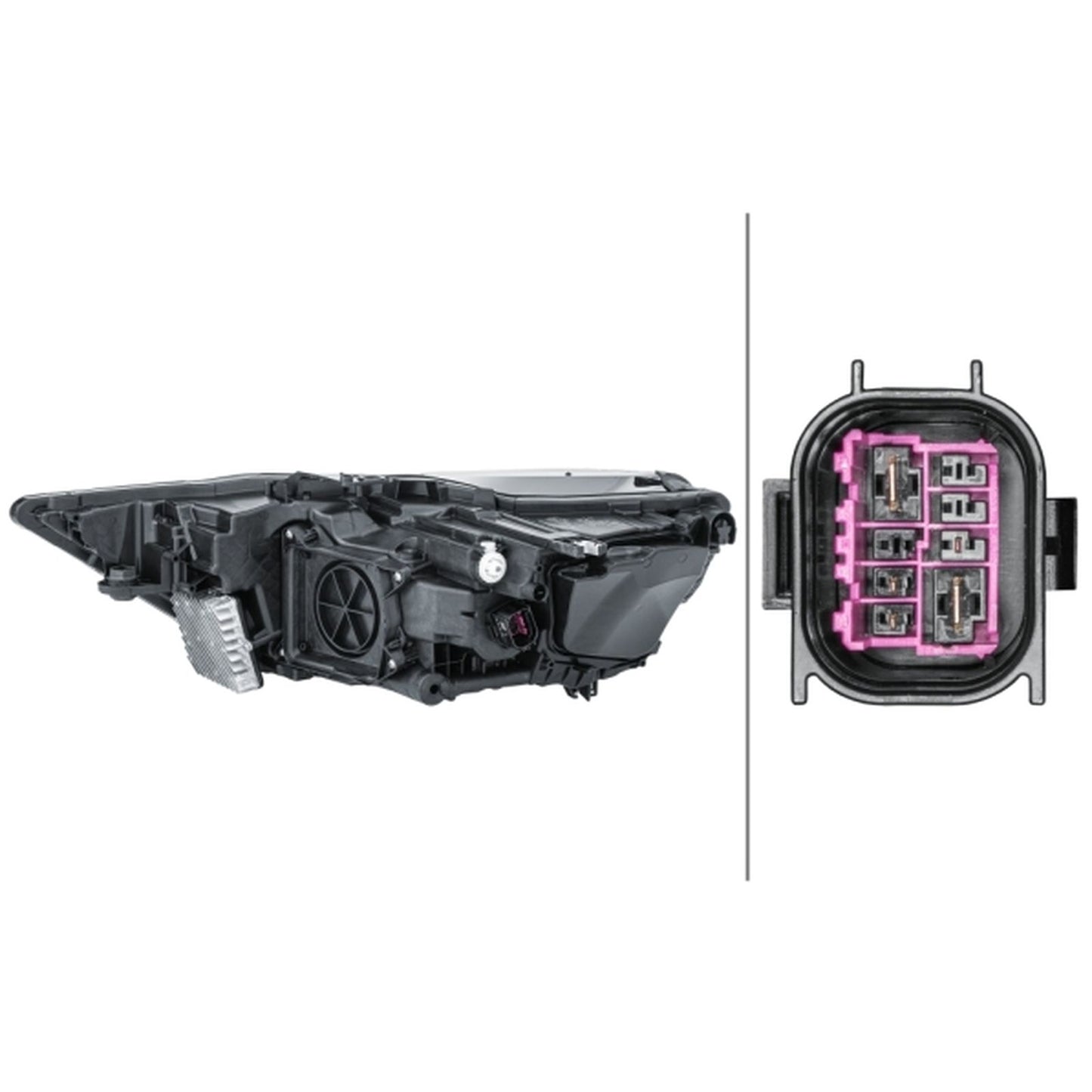 HELLA LED Headlight Unit - Right - 1ZX013376-141