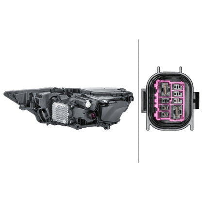 HELLA Matrix Headlight Unit - Right - 1ZX013377-141