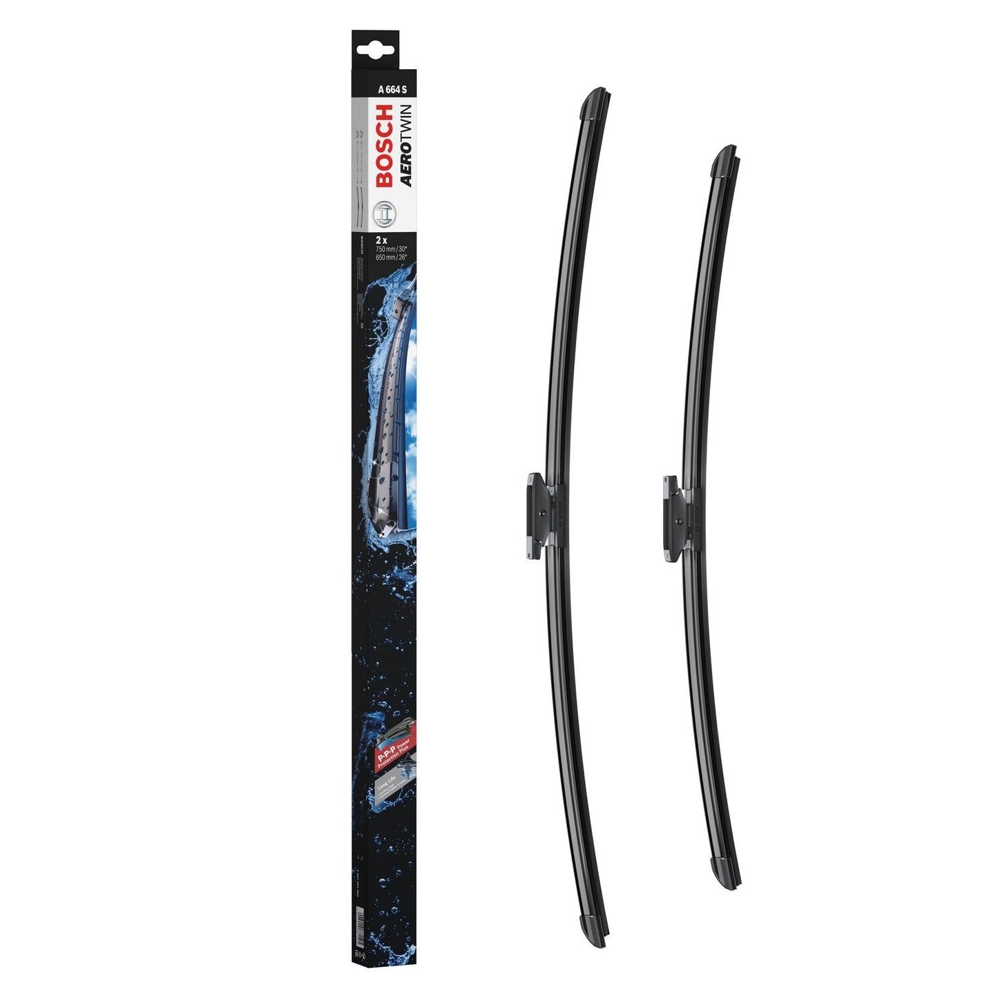 A664S Bosch Aerotwin Wiper Blades Twin Pack
