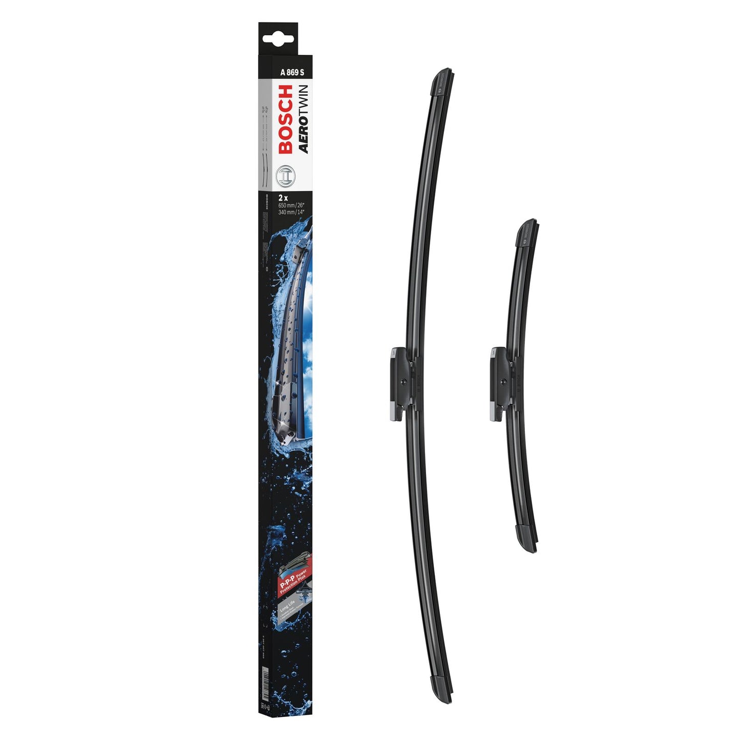 A869S Bosch Aerotwin Wiper Blades Twin Pack