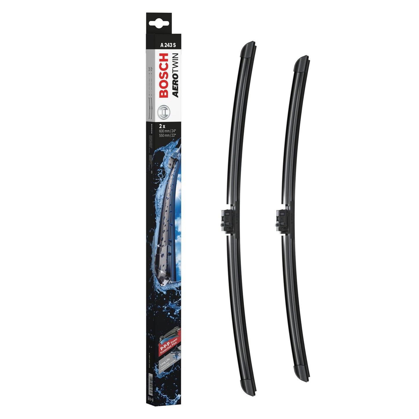 A243S Bosch Aerotwin Wiper Blades Twin Pack