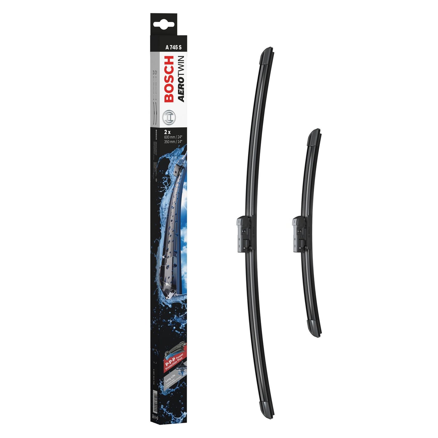 A745S Bosch Aerotwin Wiper Blades Twin Pack