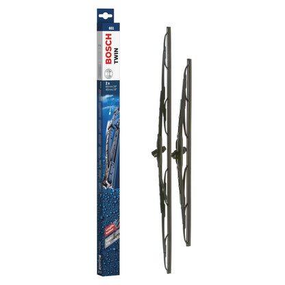 651 Bosch Twin Wiper Blades - Specific Fit Twin Pack