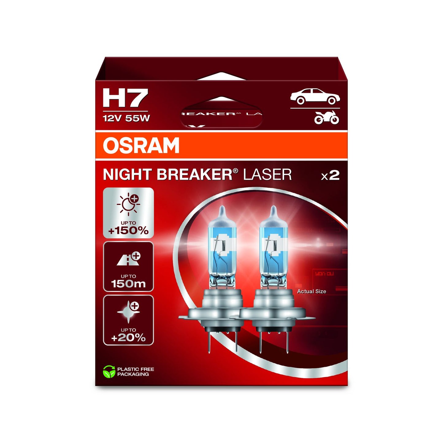 Osram Night Breaker Laser +150% H7 (Twin)