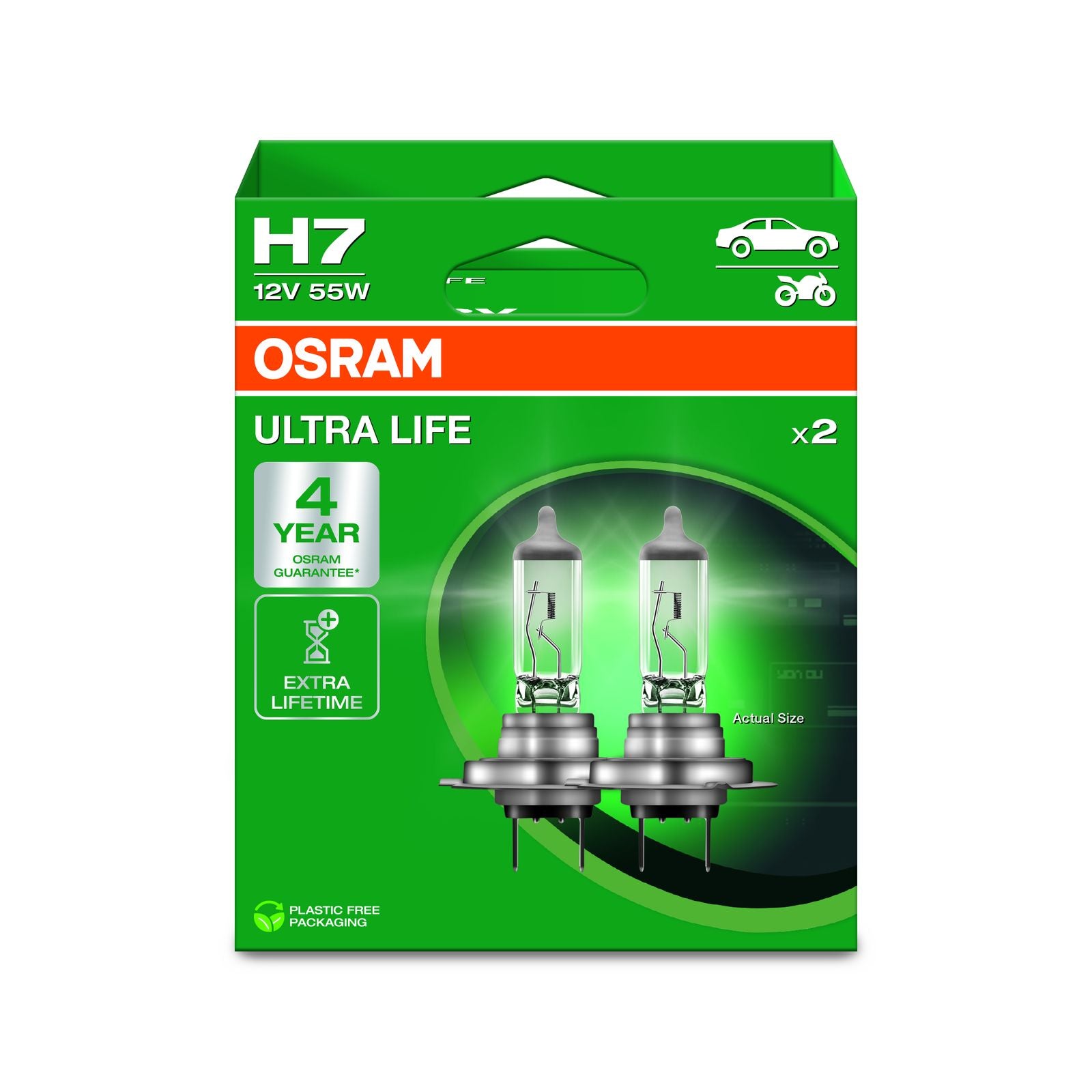 H7 OSRAM Ultra Life (Twin) | PowerBulbs UK