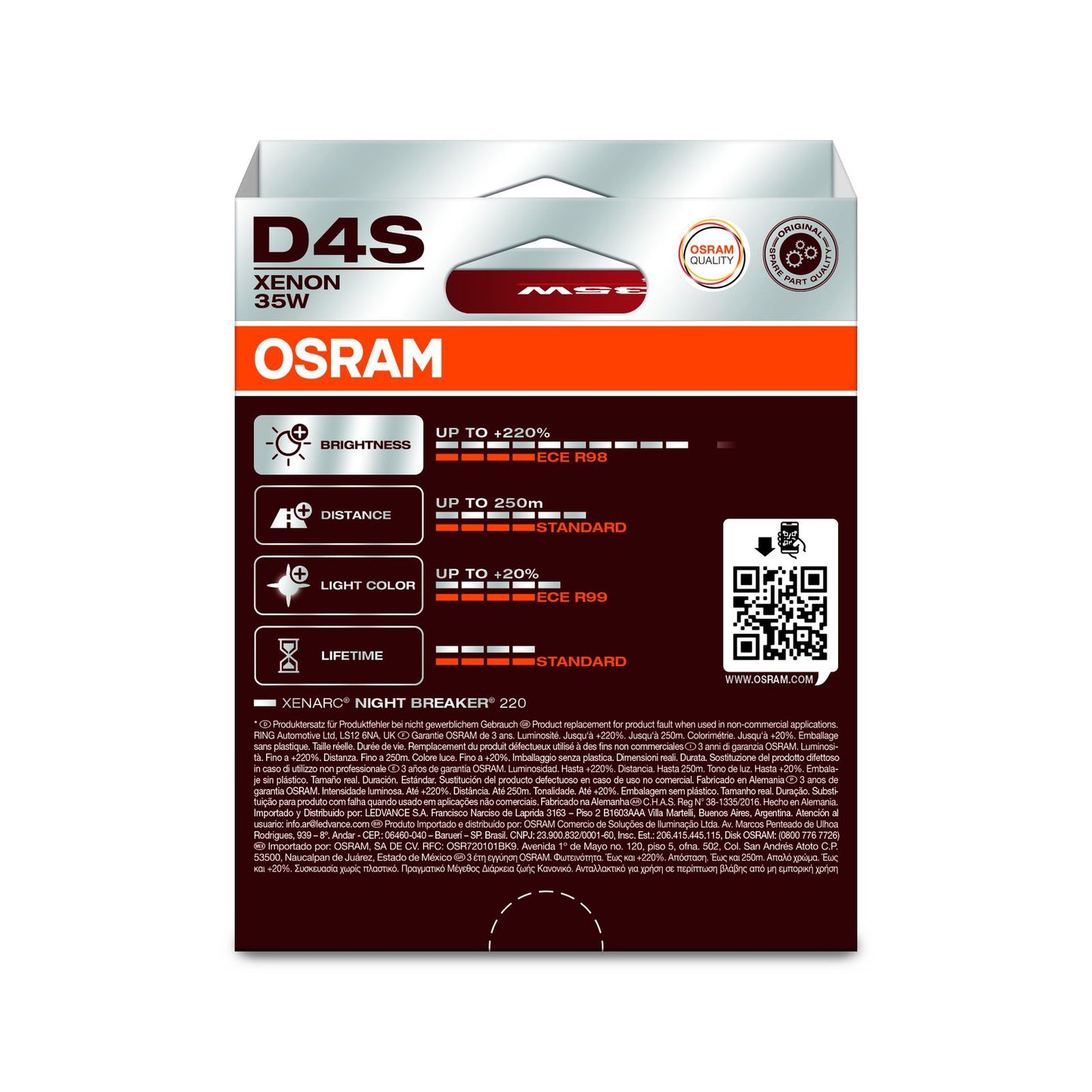 Osram Xenarc Night Breaker 220 D4S (Twin)