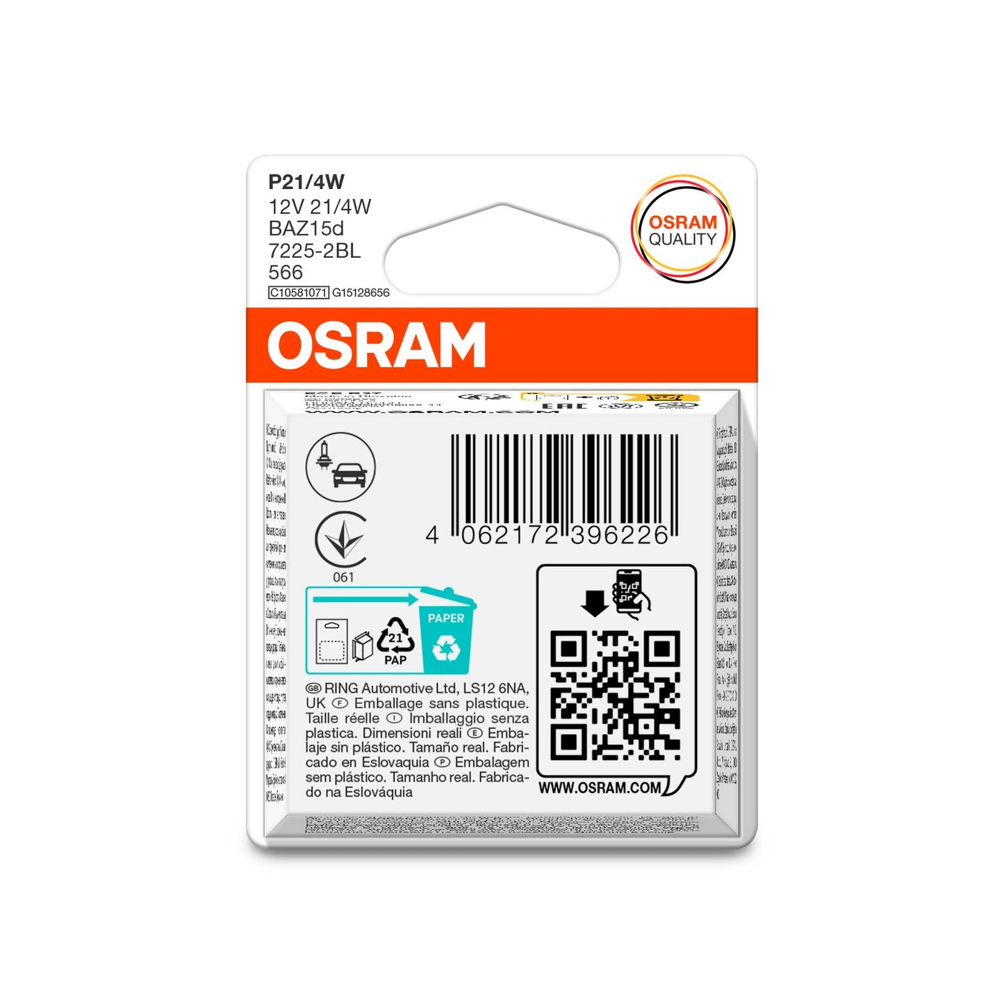 Osram Original P21/4W (Twin)
