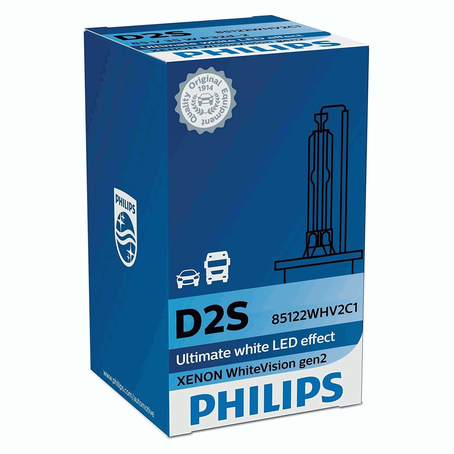 Philips Xenon WhiteVision gen2 D2S (Single)