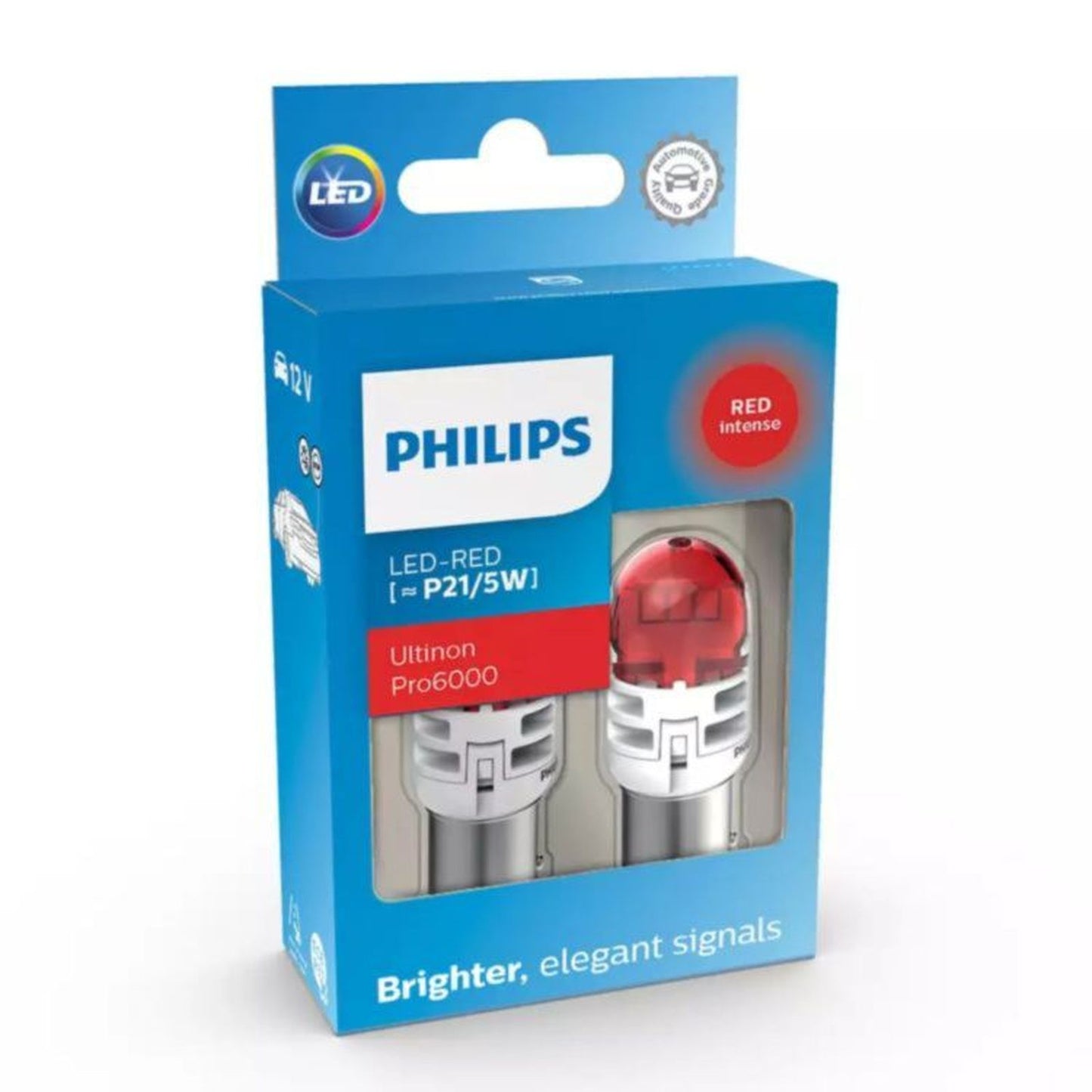 Philips Ultinon Pro6000 Red LED P21/5W (Twin)