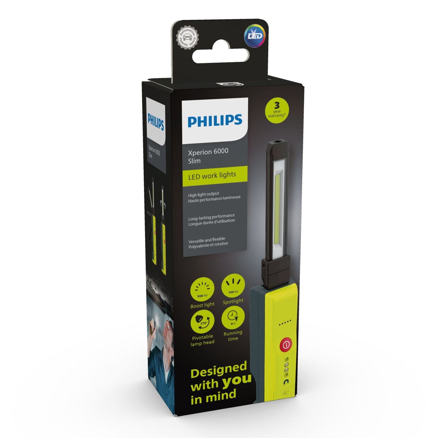 Philips Xperion 6000 Slim LED Work Light Lamp