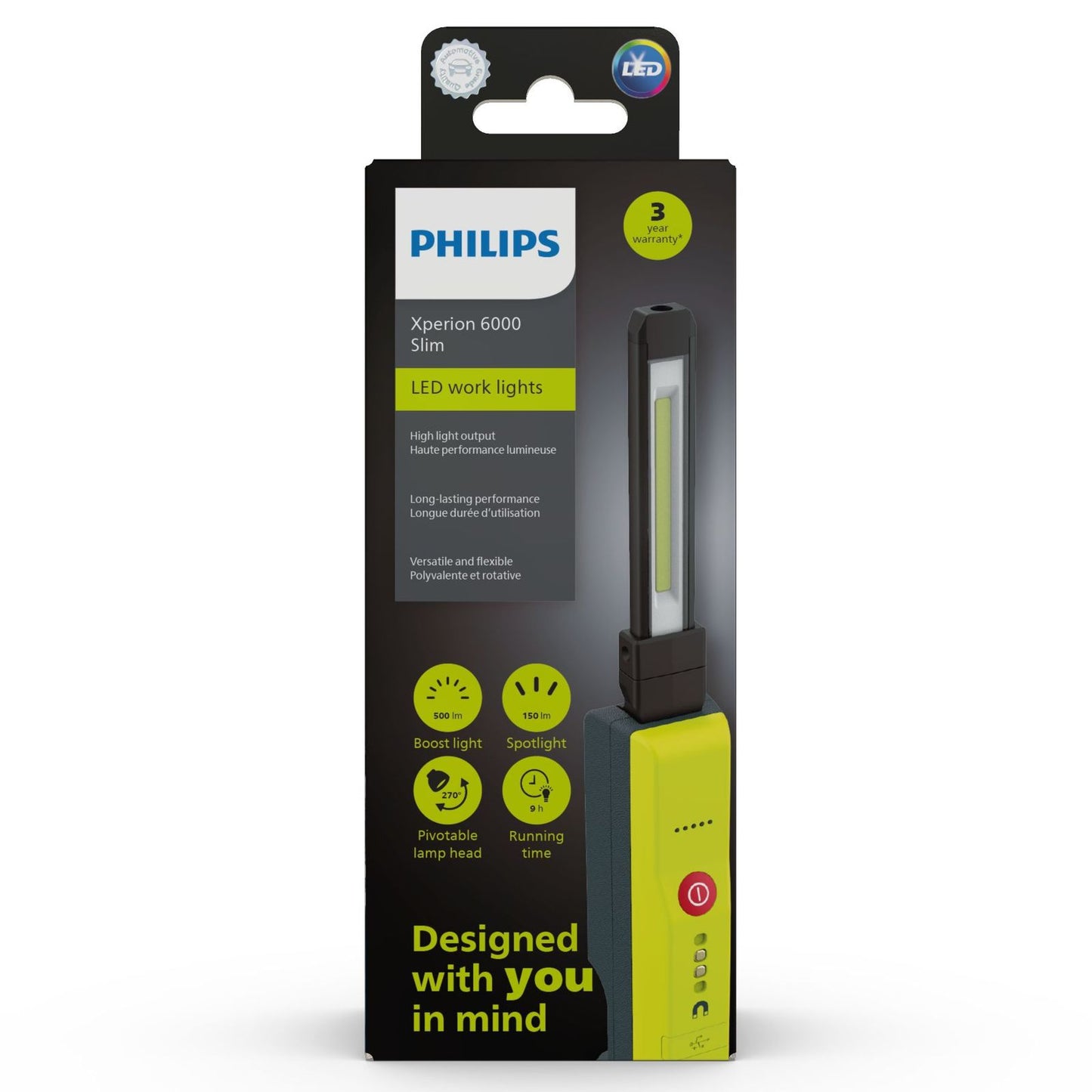 Philips Xperion 6000 Slim LED Work Light Lamp