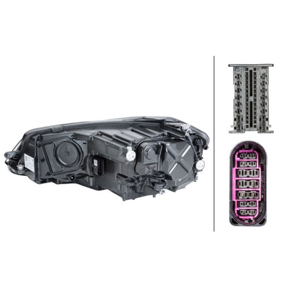 HELLA LED Headlight Unit - Right - 1LX013924-721