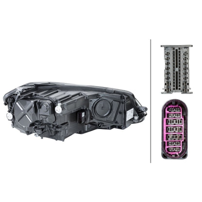 HELLA LED Headlight Unit - Left - 1LX013924-711