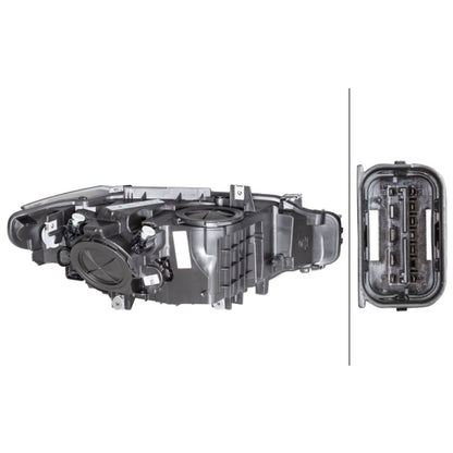 HELLA Halogen Headlight Unit - Left - 1LJ354983-031