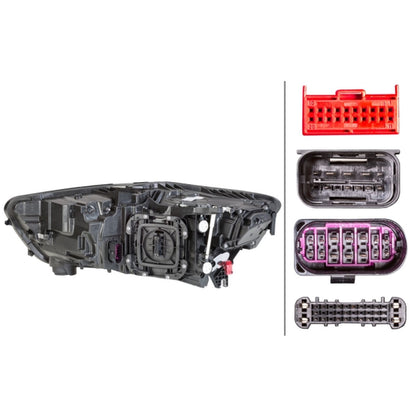 HELLA LED Headlight Unit - Right - 1LX012976-141