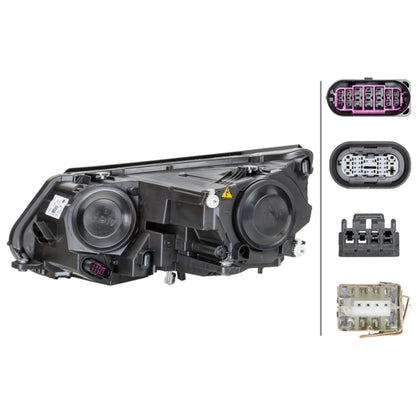 HELLA Bi-Xenon Headlight Unit - Right - 1ZS010748-341