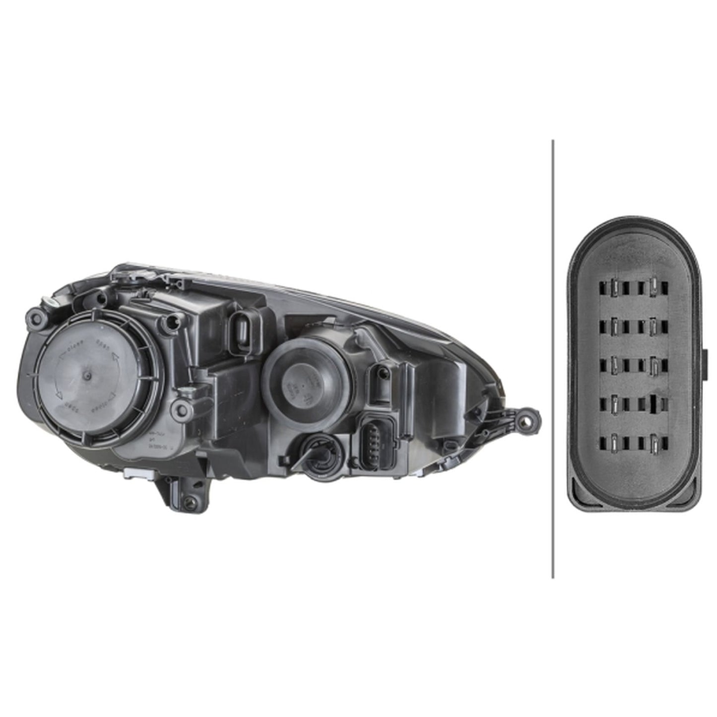HELLA Halogen Headlight Unit - Left - 1LG247007-591