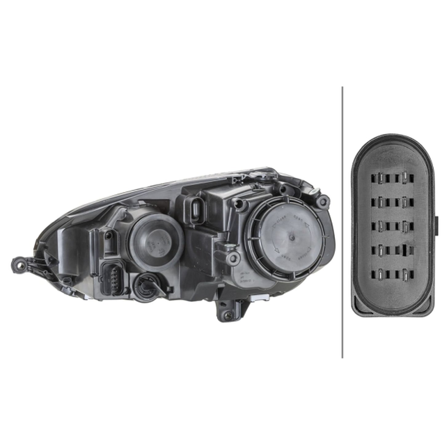 HELLA Halogen Headlight Unit - Right - 1LG247007-601