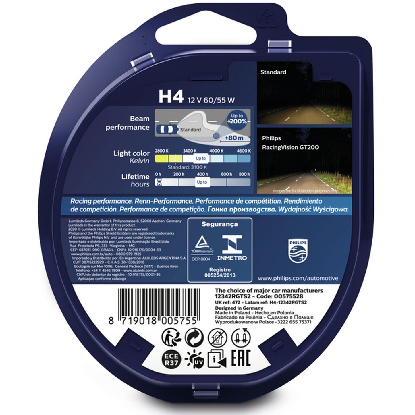 Philips RacingVision GT200 H4 (Twin)