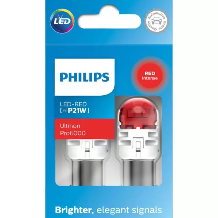 Philips Ultinon Pro6000 Red LED W21/5W (Twin)