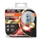 OSRAM NIGHT BREAKER 200 H4 (Twin) Headlight Bulbs