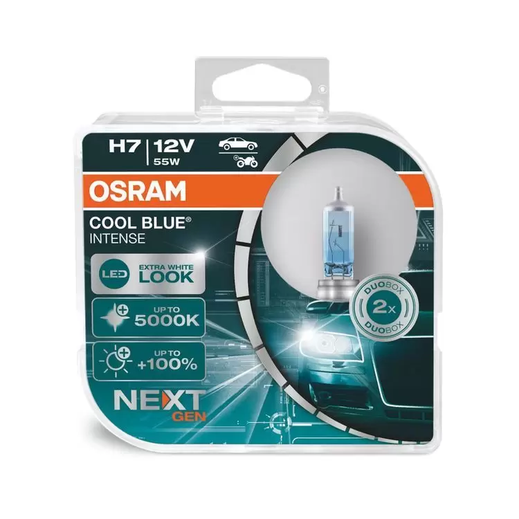 Osram Cool Blue Intense Next Gen H7 Headlight Bulbs Twin Pack