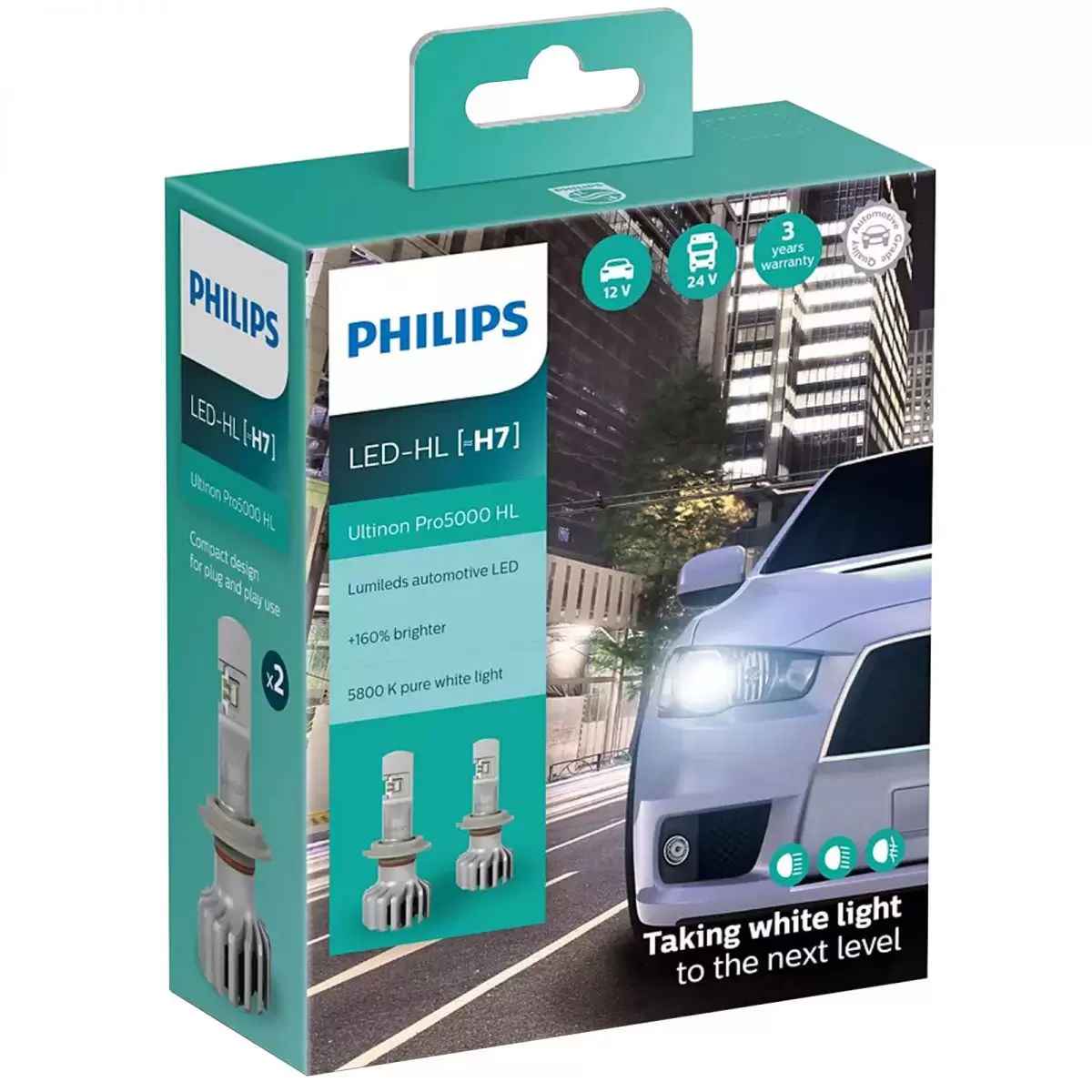 Car Bulbs, LED Bulbs, Philips Ultinon Pro5000 LED