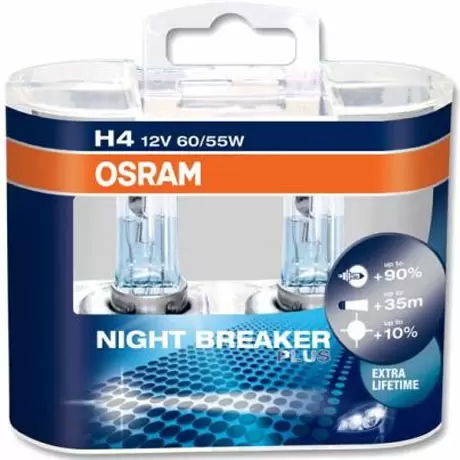 OSRAM H4 high Power  Night Breaker LASER Bulbs (Pair) for Land Rover –  Powerful UK