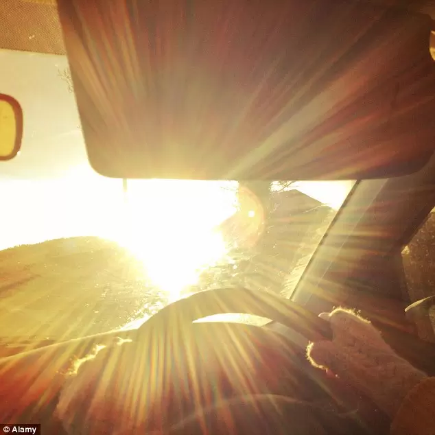 Image result for driving with low sun