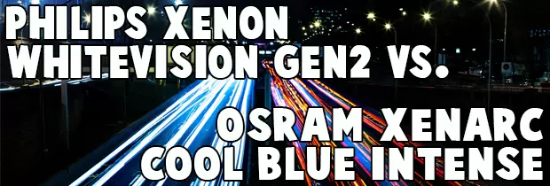 High Beam Philips RacingVision GT200 vs OSRAM Cool Blue Intense NEXT GEN 