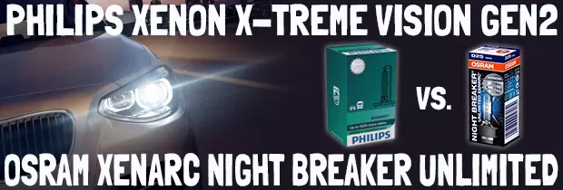 What`s The Difference Between OSRAM Xenarc Night Breaker Unlimited and Philips Xenon X-treme Vision Gen2?