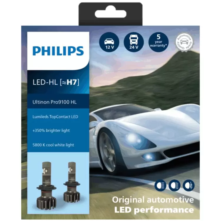 Philips Ultinon Pro9100 LED H7 I PowerBulbs UK