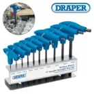 Draper 33869 Metric T-Handle Hex Key Set 10 Piece